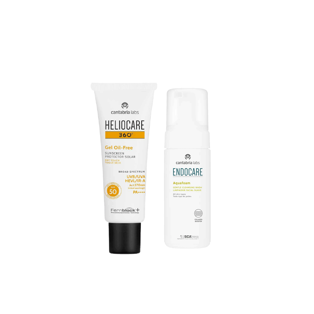 KIT HELIOCARE 360° TOQUE SECO + ENDOCARE AQUAFOAM