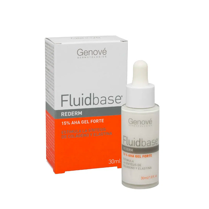 Fluidbase Rederm 15% Aha Gel Forte Frasco X 30 Ml - Skinty Dermocosmetic Shop