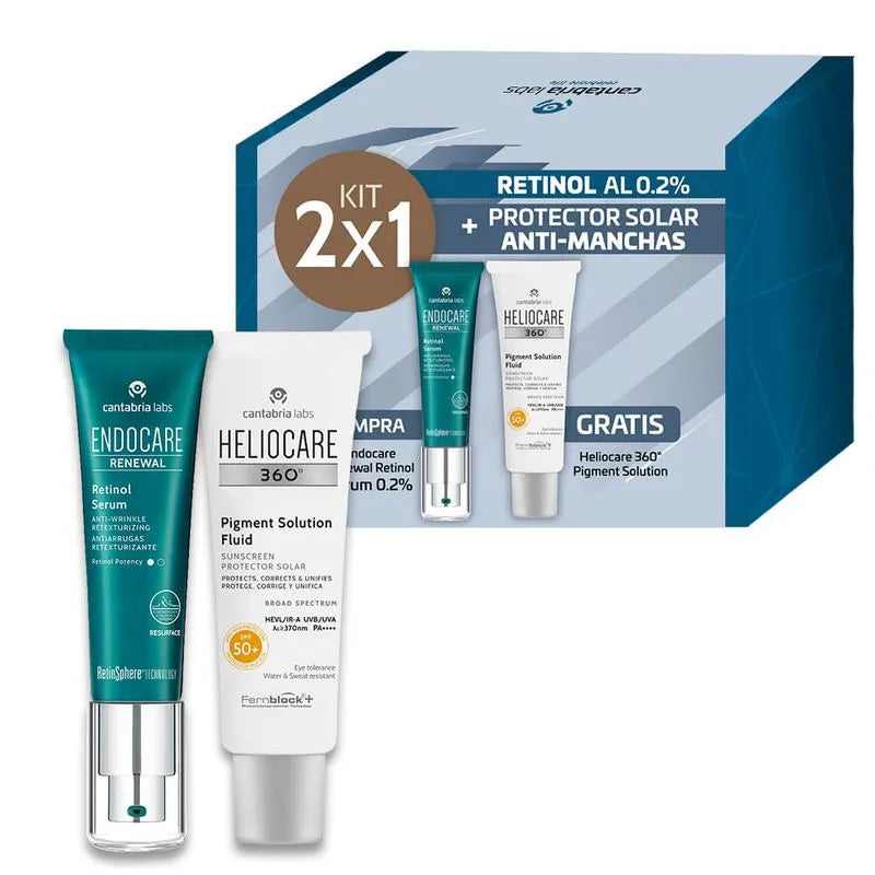 KIT ENDOCARE RENEWAL RETINOL + HELIOCARE 360° PIGMENT SOLUTION