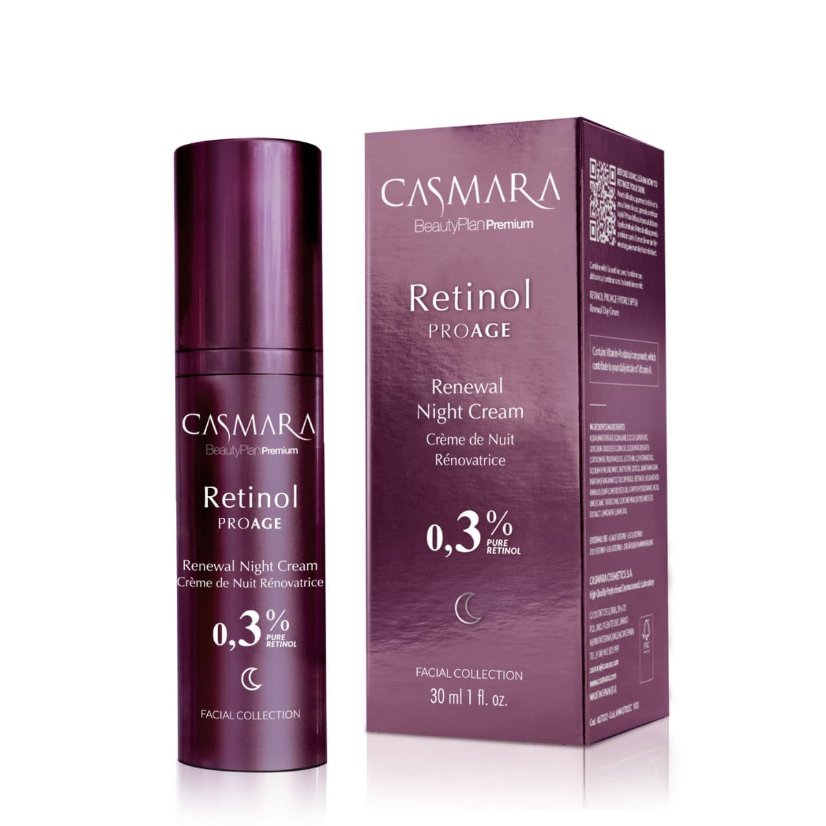 CAS BEAUTY RETINOL PROAGE 0.3% PURE RETINOL 300ML - Skinty Dermocosmetic Shop